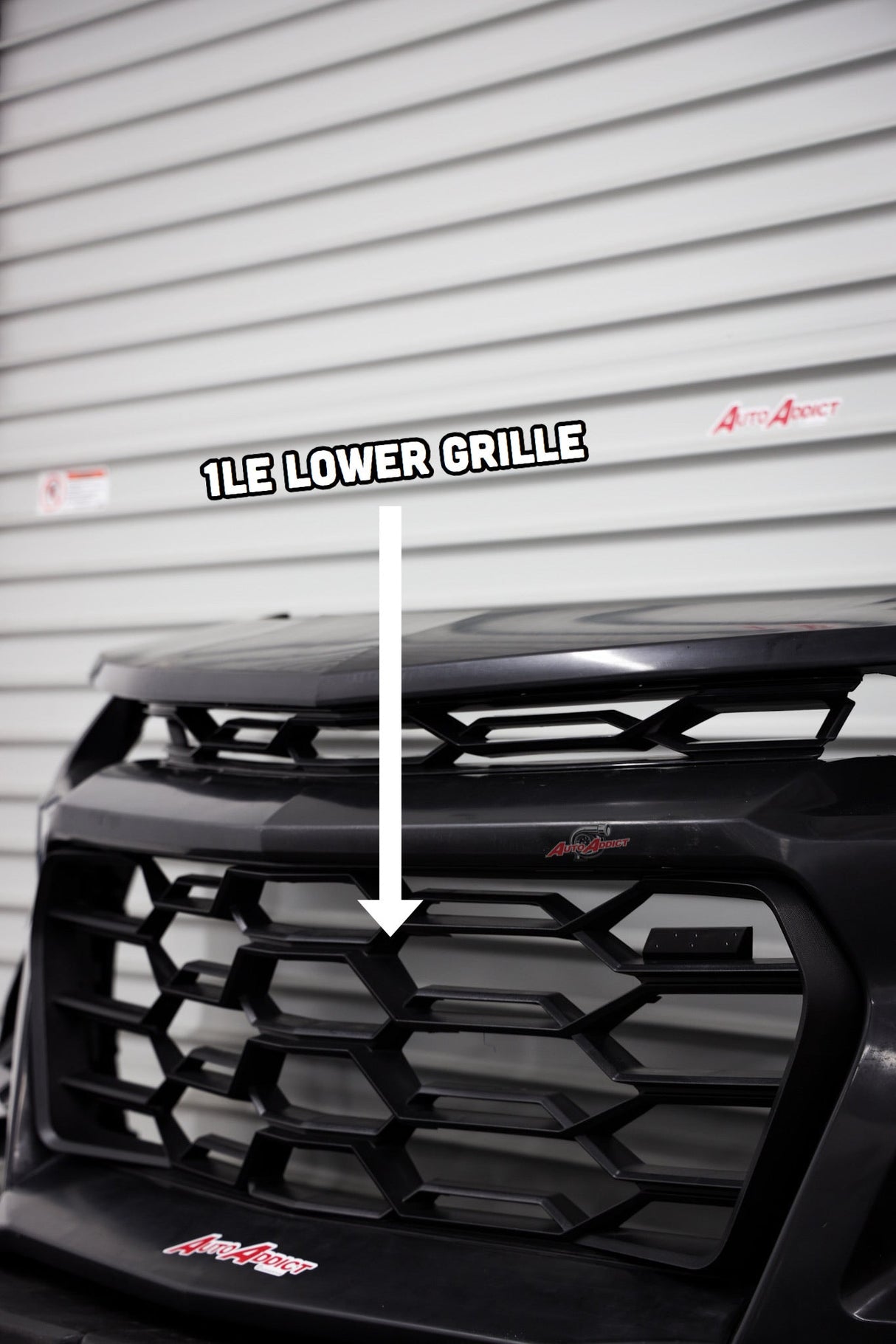 2010-2015 Chevy Camaro ZL1 1LE Track Package Front Bumper Conversion 11pcs Full Kit Flat BLK Body Kit