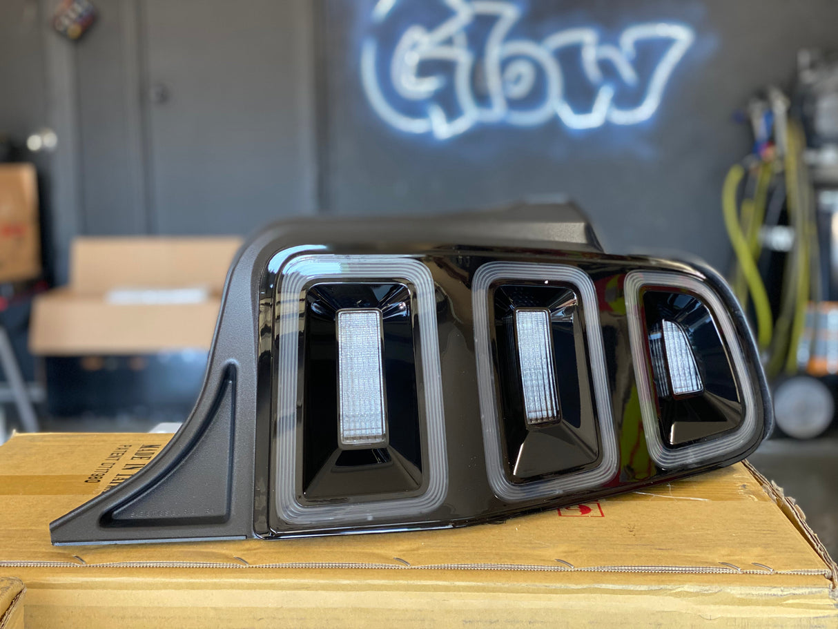NTXGlow Custom Tail Lights (2010-2014 Ford Mustang Clear)