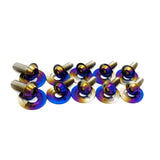JDC Titanium Engine Bay Dress-Up Hardware Kit | Mitsubishi Evo 8/9