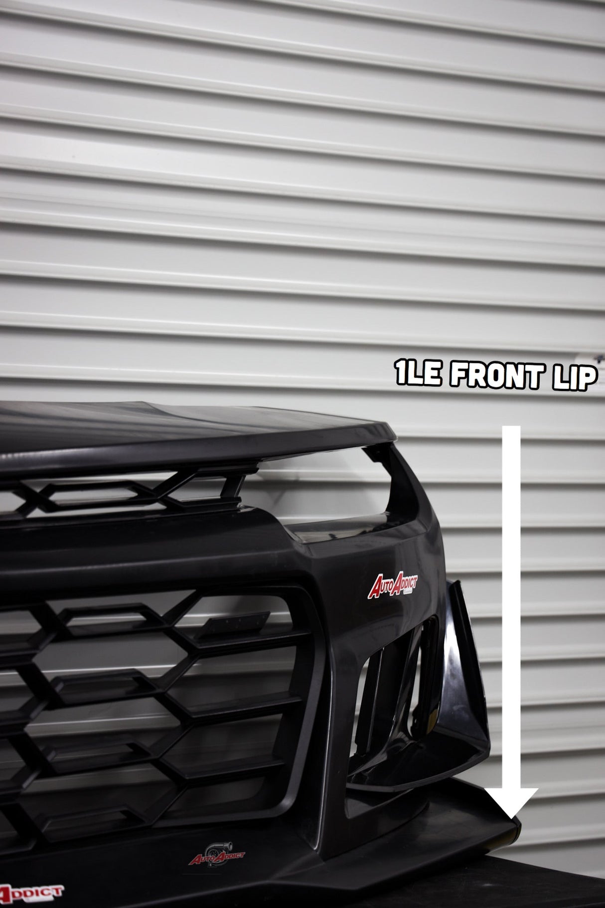 2010-2015 Chevy Camaro ZL1 1LE Track Package Front Bumper Conversion 11pcs Full Kit Flat BLK Body Kit