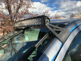 52" Curved LED Light Bar Roof Brackets Kit For 2007-2021 Toyota Tundra