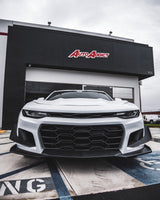 2019-2025 Chevy Camaro ZL1 1LE Track Package Front Bumper Conversion 13pcs Full Kit Flat BLK for Non-RS Headlights