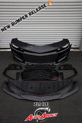 2010-2015 Chevy Camaro ZL1 1LE Track Package Front Bumper Conversion 11pcs Full Kit Flat BLK Body Kit