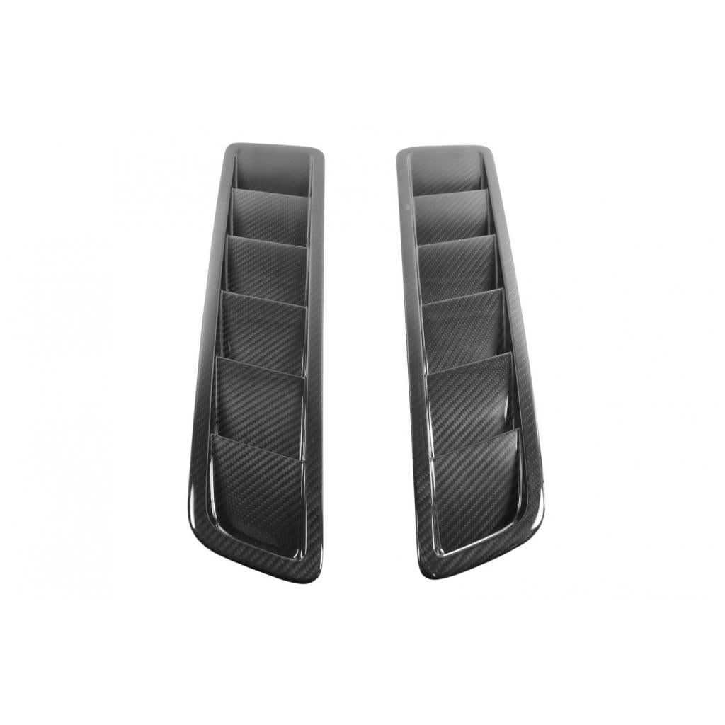 Carbon Fiber Ford Mustang GT Hood Vents 2013-14