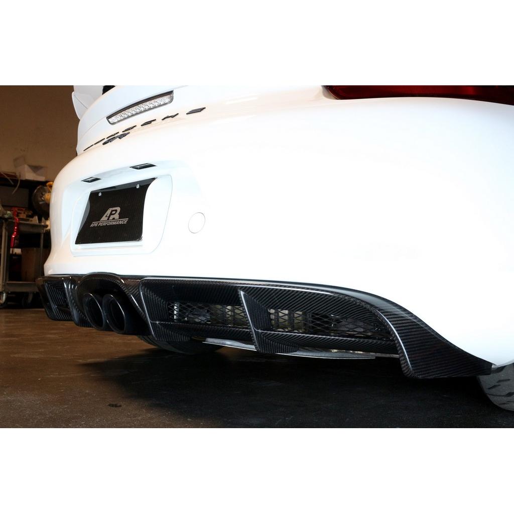 Porsche 981 Cayman GT4 Carbon Fiber Rear Diffuser 2015-2016