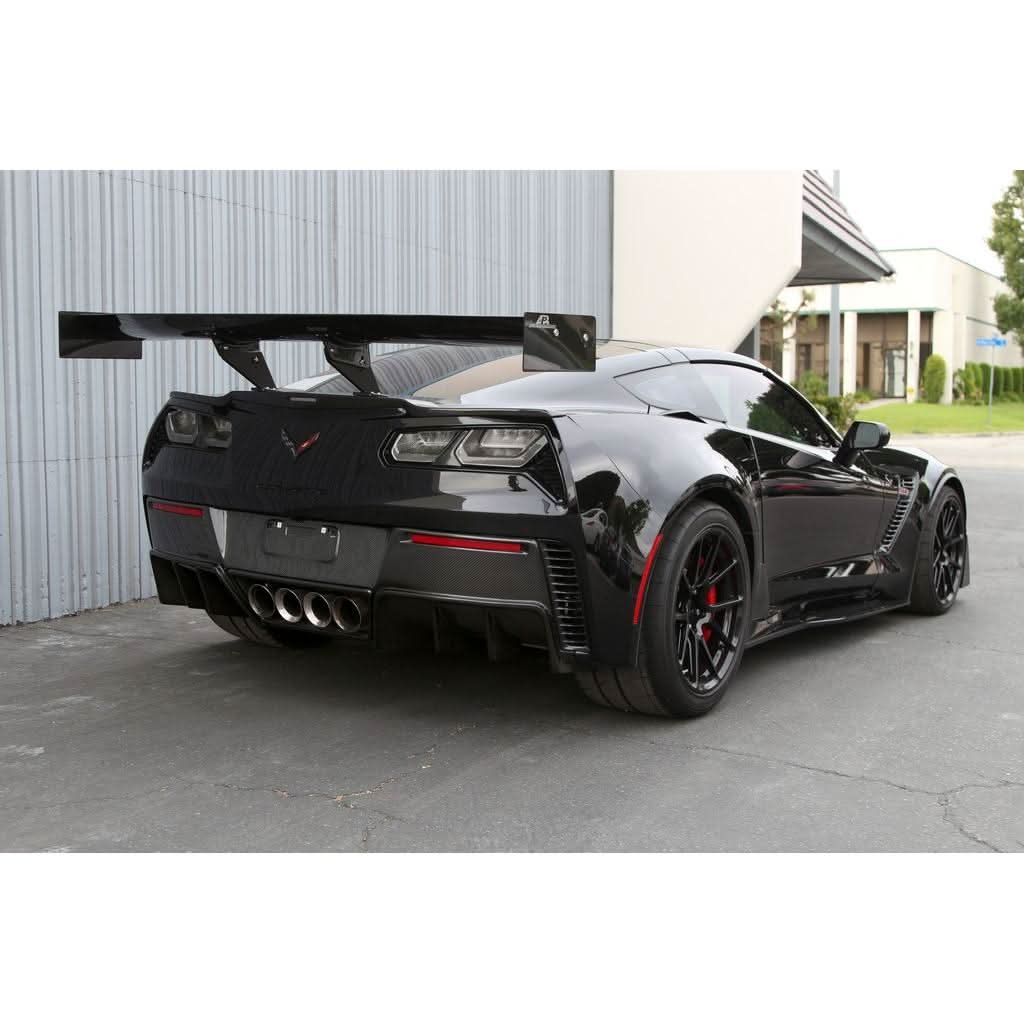 Chevrolet Corvette C7 Z06 / Grand Sport GTC500 Chassis Mount Carbon Fiber Adjustable Wing