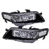 NTXGlow Black Housing Reflector Headlights (2004-2008 Acura TSX)
