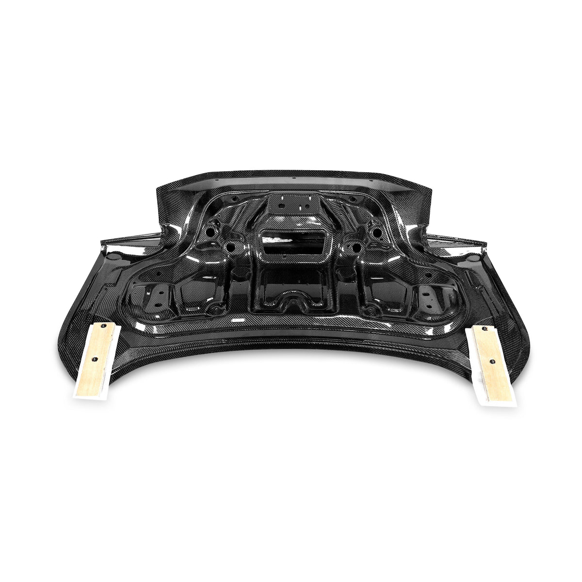 2024 + Ford Mustang Type-X Double Sided Carbon Fiber Trunk W/ Integrated Spoiler