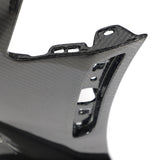 2019-2025 Chevy Camaro SS RS LT Black Panther ZL1 1LE 1PC Full Gloss Carbon Fiber Track Package Front Bumper Conversion for RS Headlights