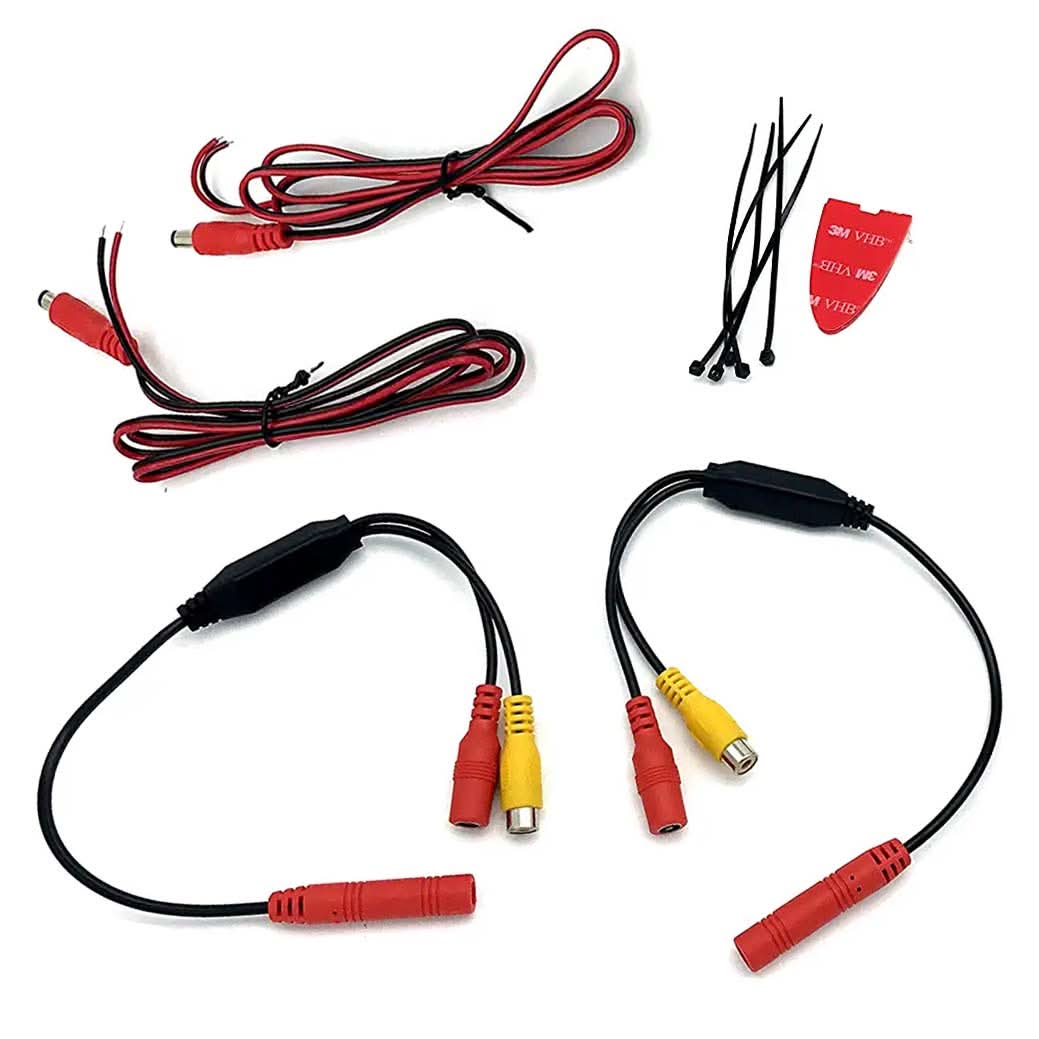 Master Tailgaters 8" Frameless Rear View Mirror with 7" LCD Screen | Rearview Universal Fit Mount | 4 Video Inputs | Auto Adjusting Brightness LCD | Anti Glare | Full Original Mirror Replacement