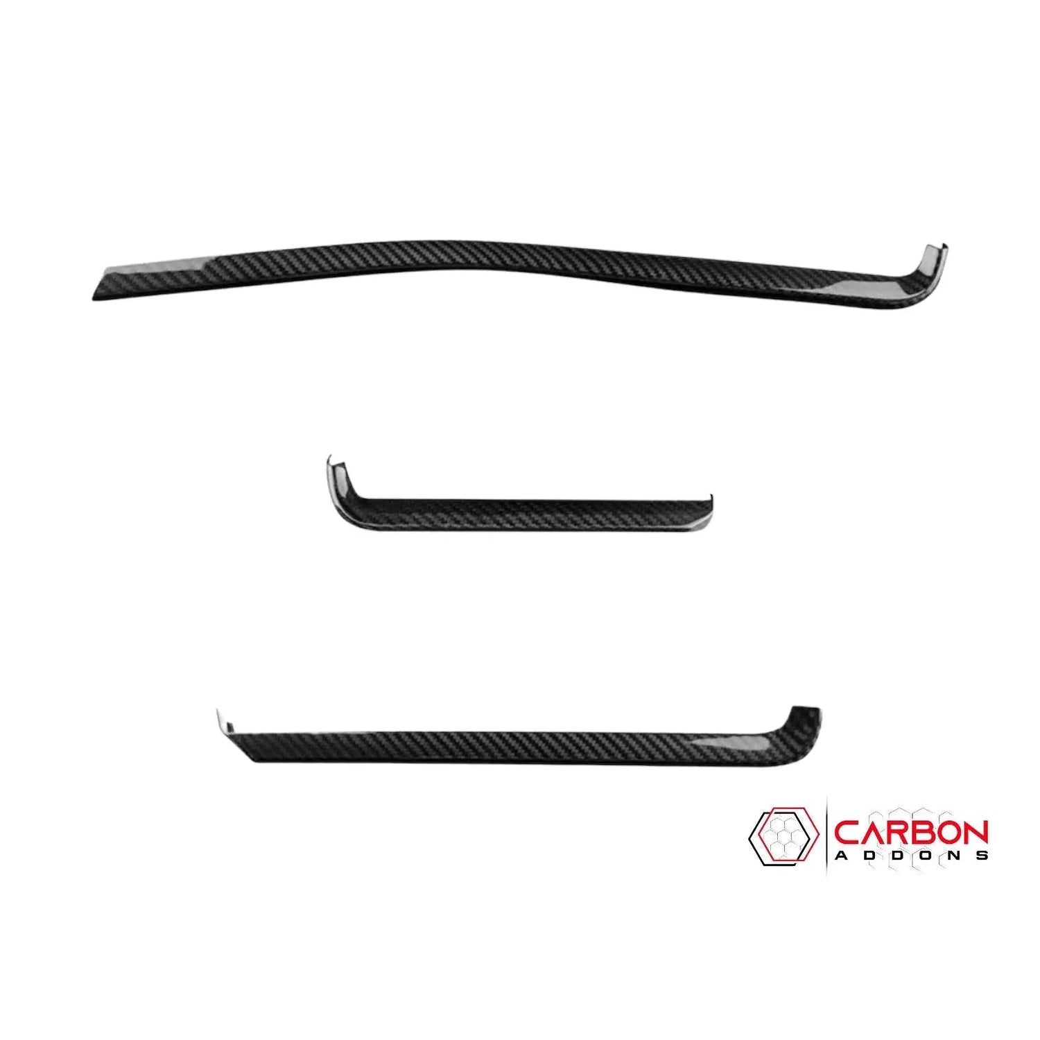 C8 Corvette Dash Chrome Trim Carbon Fiber Cover Kit