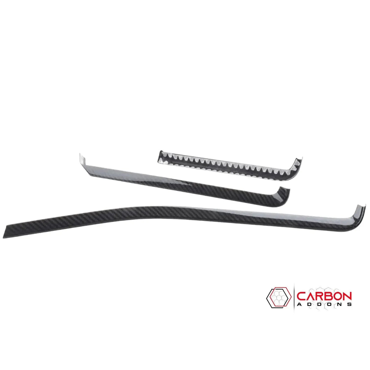 C8 Corvette Real Carbon Fiber Dash Chrome Trim Cover Kit | Interior Upgrade (2020–2025)