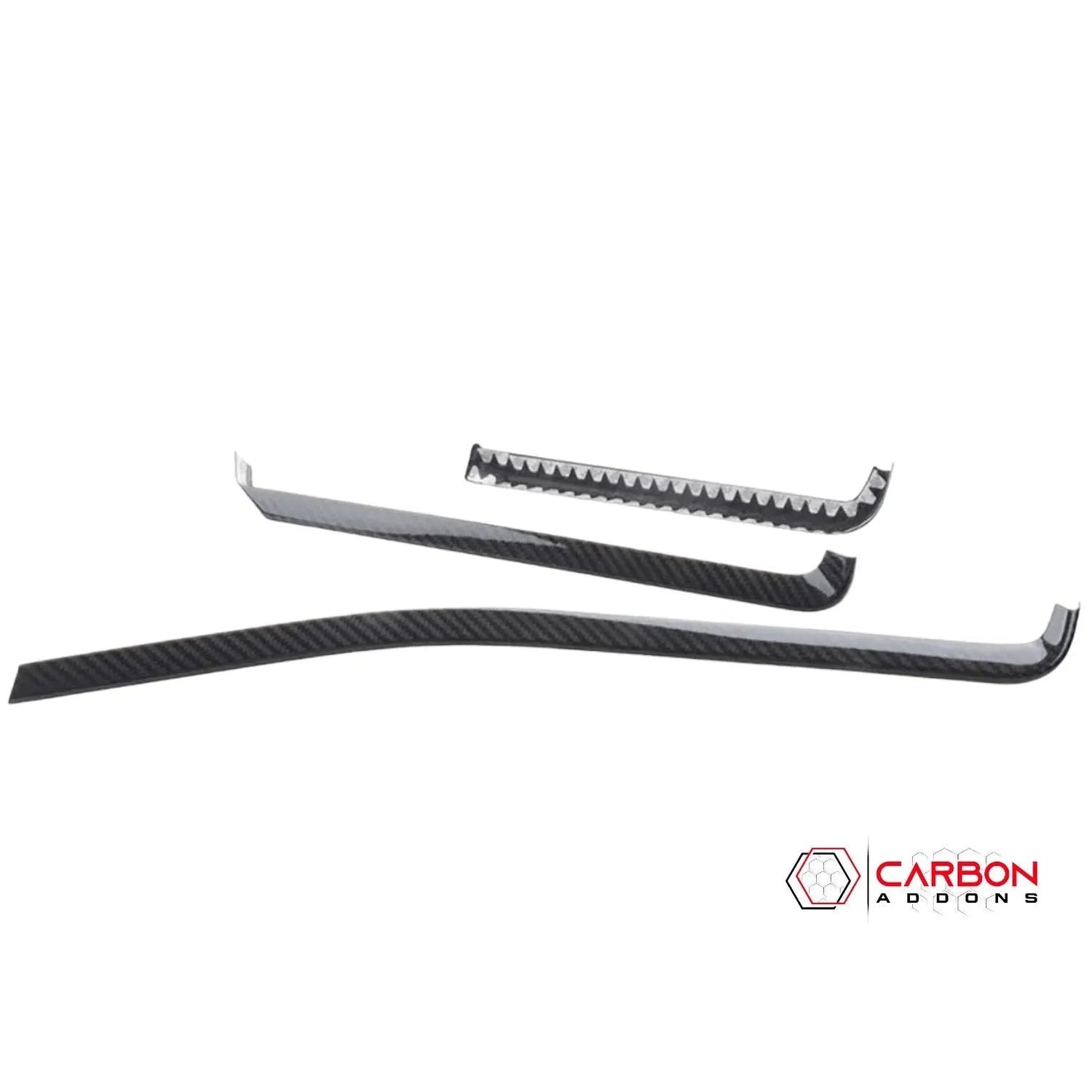 C8 Corvette Dash Chrome Trim Carbon Fiber Cover Kit