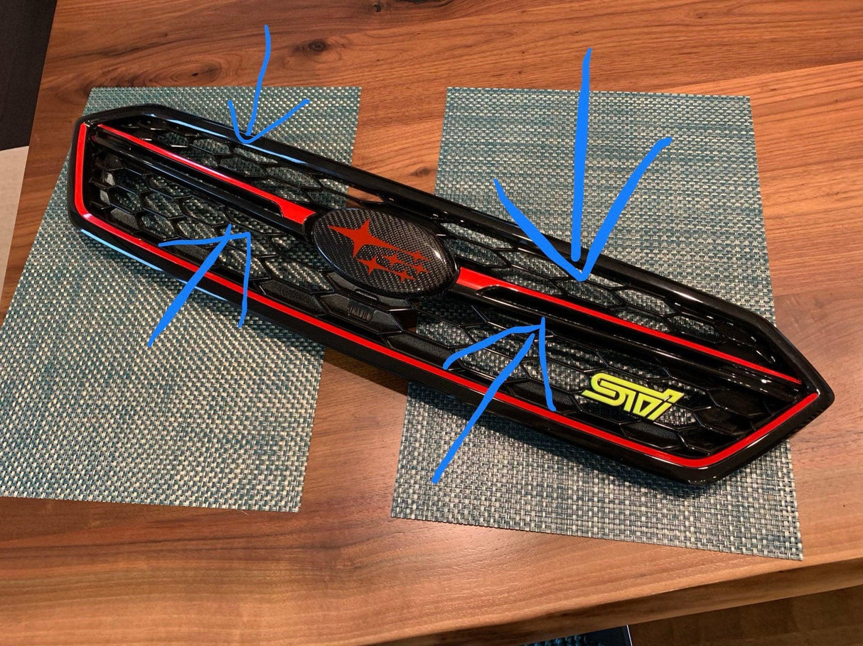Japanese Style Grille Pinstripe - 2018-2021 WRX & STI
