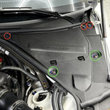 JDC Titanium Battery & Brake Reservoir Panel Plastic Rivet Replacement Kit | Nissan R35 GT-R