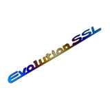 JDC Titanium "Evolution SSL" Trunk Badge | Mitsubishi Evo 8/9