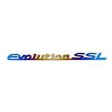 JDC Titanium "Evolution SSL" Trunk Badge | Mitsubishi Evo 8/9