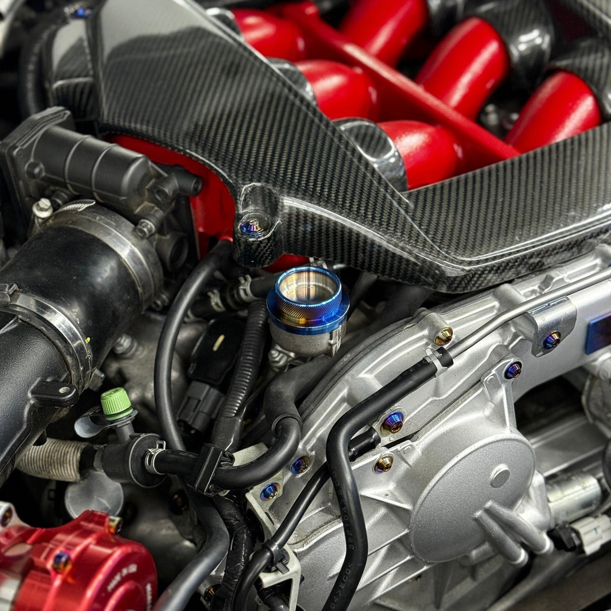 JDC Titanium Oil Cap | Nissan R35 GT-R/Multiple Nissan Applications