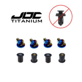 JDC Titanium Radiator Cooling Shroud Plastic Clip Replacement Kit | Evo 8/9