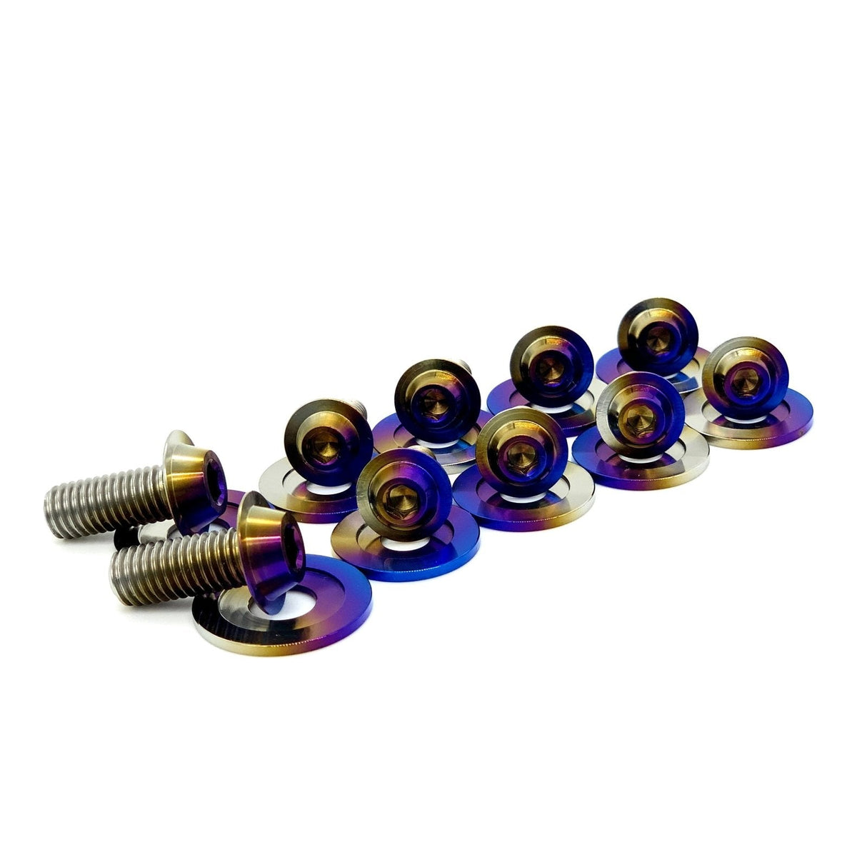 JDC Titanium Radiator Support Area Hardware Kit | Mitsubishi Evo X