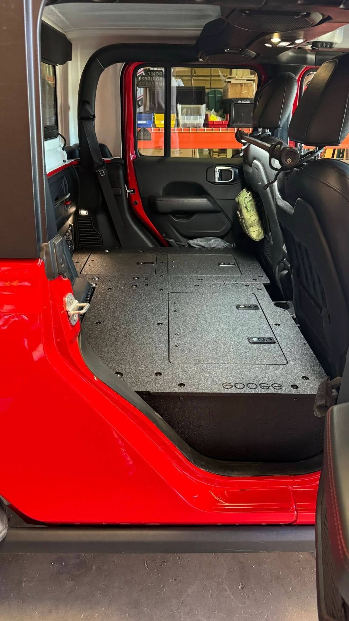 Jeep Gladiator 2019-Present JT 4 Door - Second Row Seat Delete Plate System - High Platform