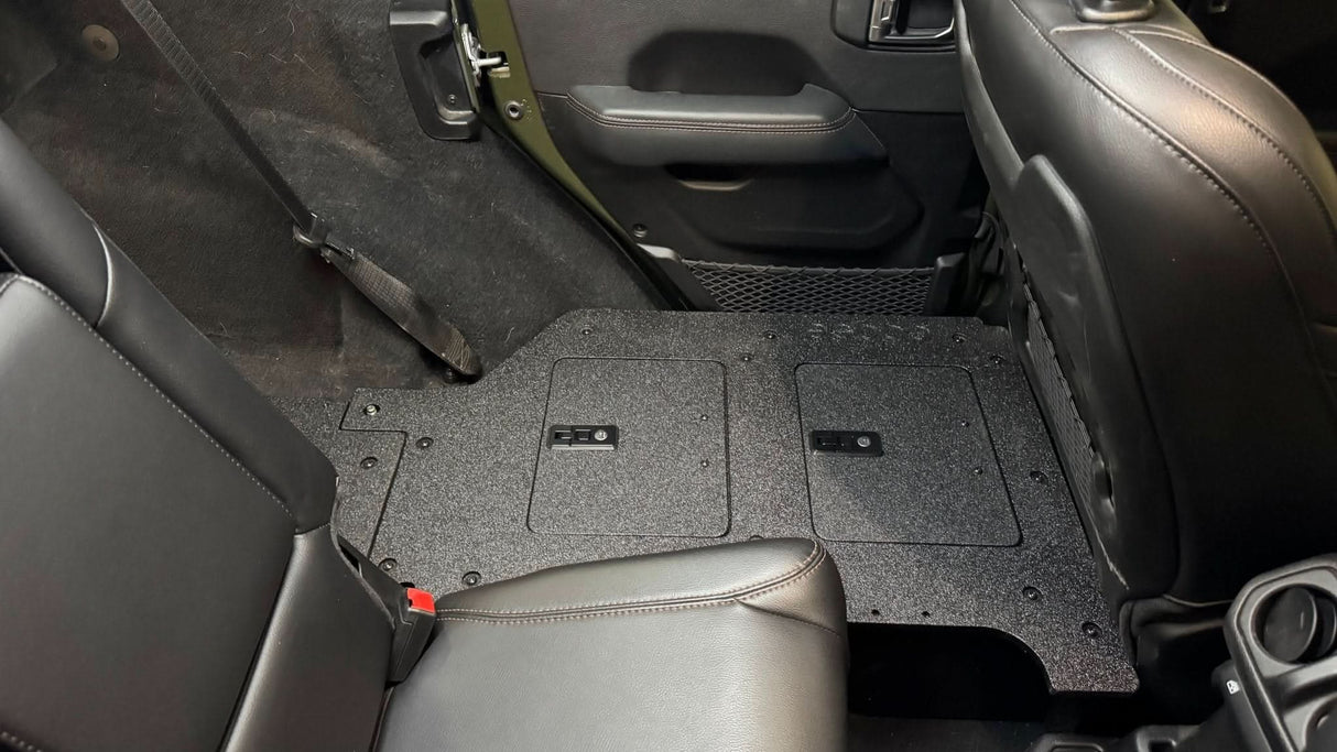 Jeep Wrangler 2018-2023 JLU 4 Door - Second Row Seat Delete Plate System - V2