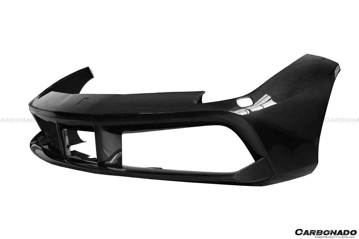 2015-2020 Ferrari 488 GTB Spider OE Style Carbon Fiber Front Bumper