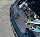 Kia Stinger (2018-2023) Carbon Fiber Radiator Cover Overlay