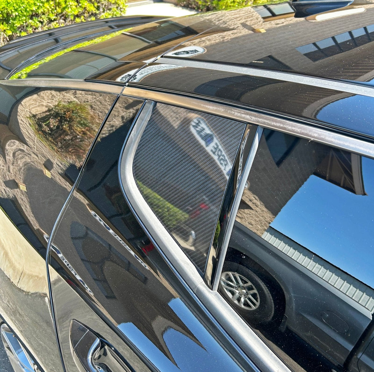 Kia Stinger (2018-2023) Carbon Fiber Rear Window Covers (PAIR)