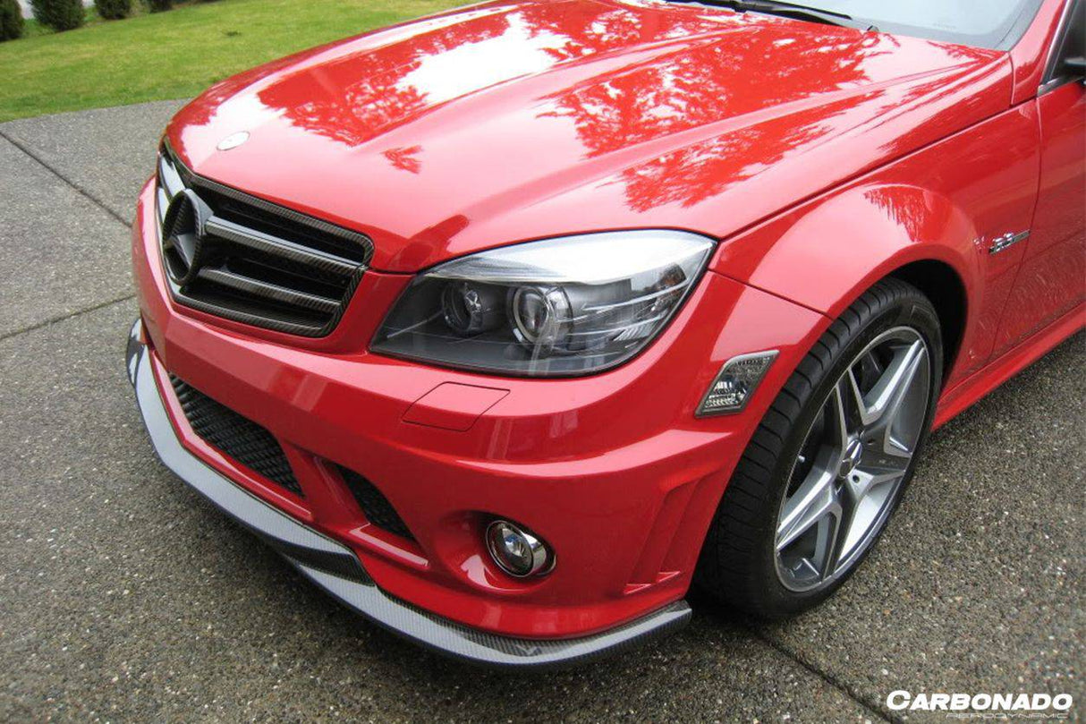 2008-2011 Mercedes Benz W204.1 C63 AMG L1 Style Carbon Fiber Front Lip