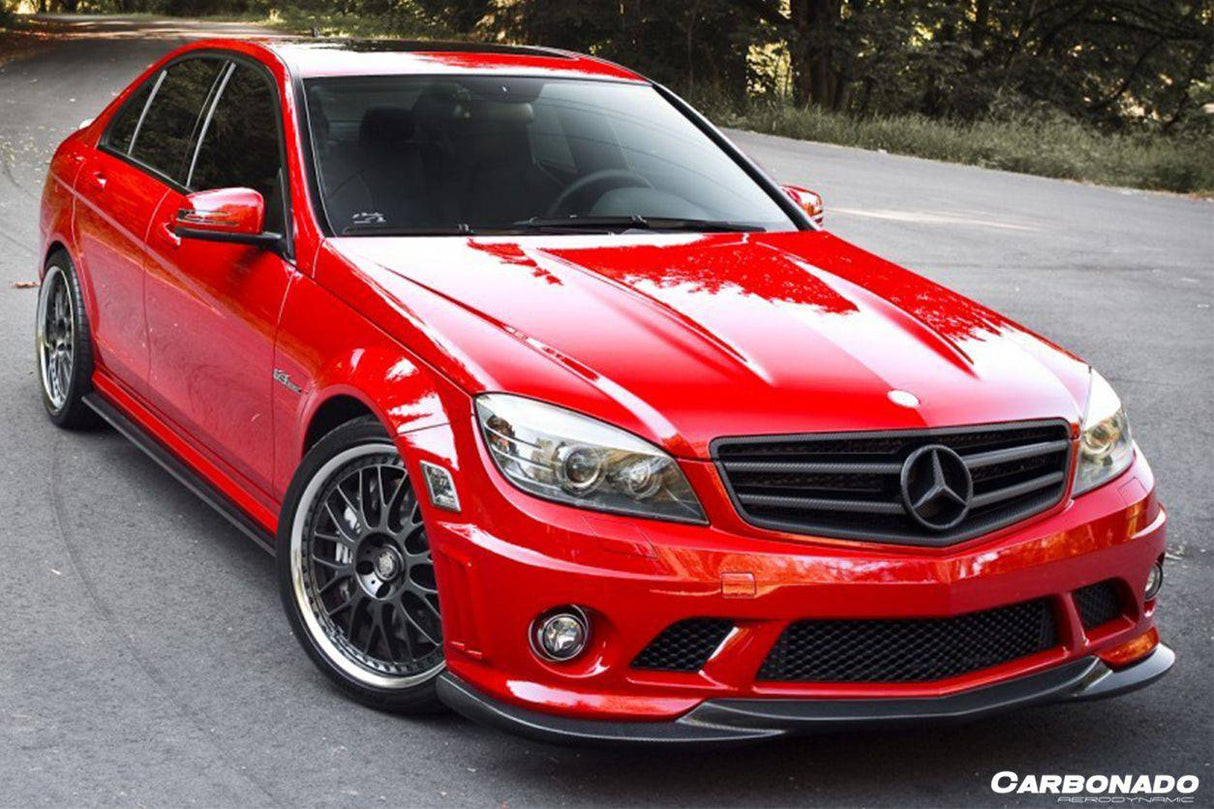 2008-2011 Mercedes Benz W204.1 C63 AMG L1 Style Carbon Fiber Front Lip