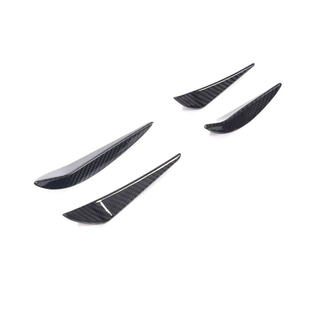 Dry Carbon Fiber Front Bumper Canards (3-Piece Set) – BMW G80 M3 & G82 G83 M4 Competition (2021–Present)