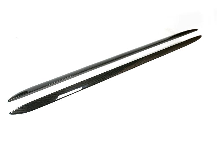 Audi A5 8T 4-Door Sedan Carbon Fiber Side Skirt Extensions 2010 - 2011
