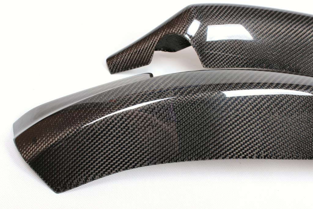 Audi A4 B8 Carbon Fiber Gloss Black Front Bumper Splitter 2012 - 2016