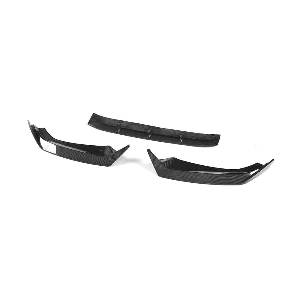 Audi A4 B9 S-Line / S4 Sedan (2017-2018) Carbon Fiber Front Lip – 3PC Aero Splitter Kit