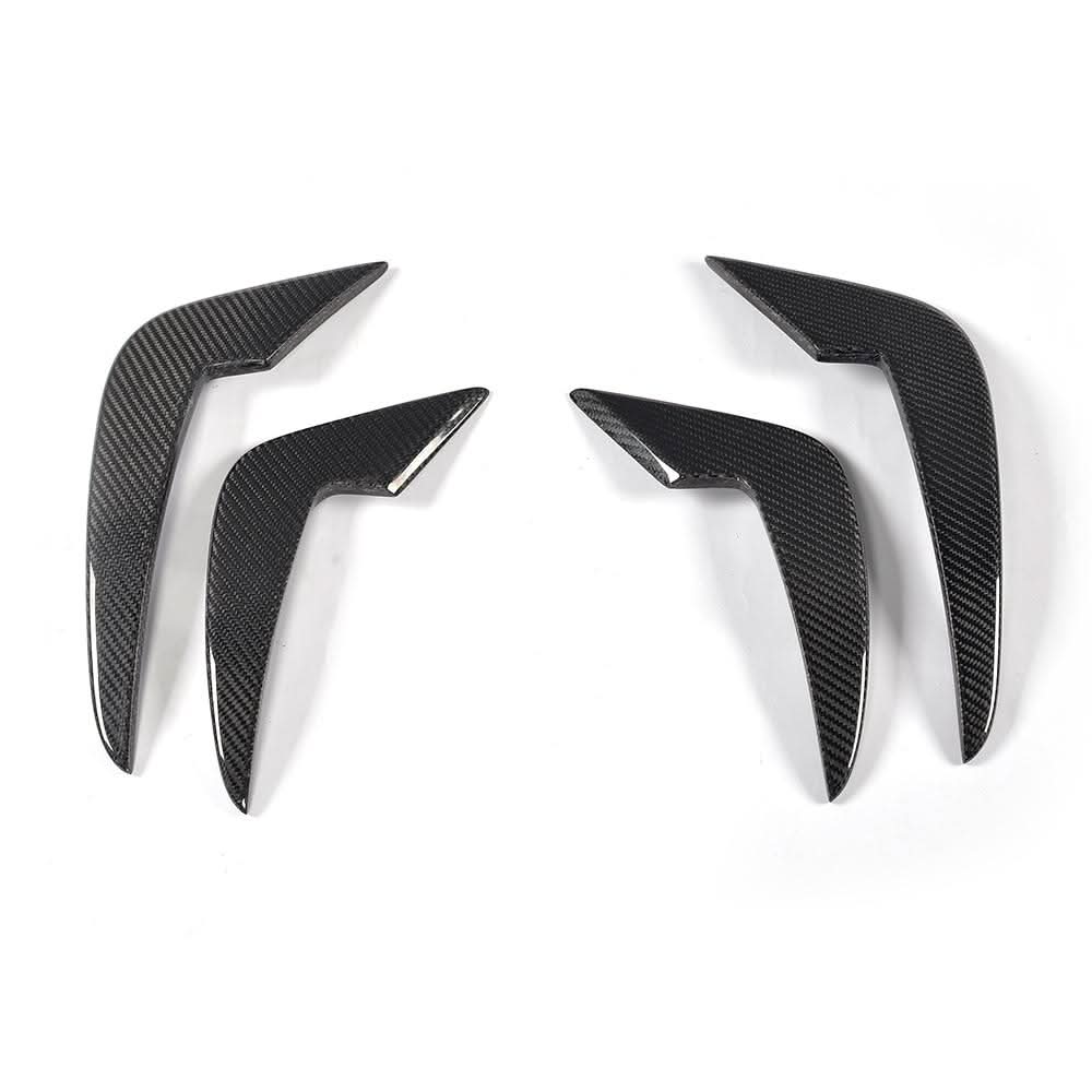 Carbon Fiber Front Bumper Fins – BMW M2 F87 & M2 Competition (2016-2020) – Gloss Carbon Aero Accents