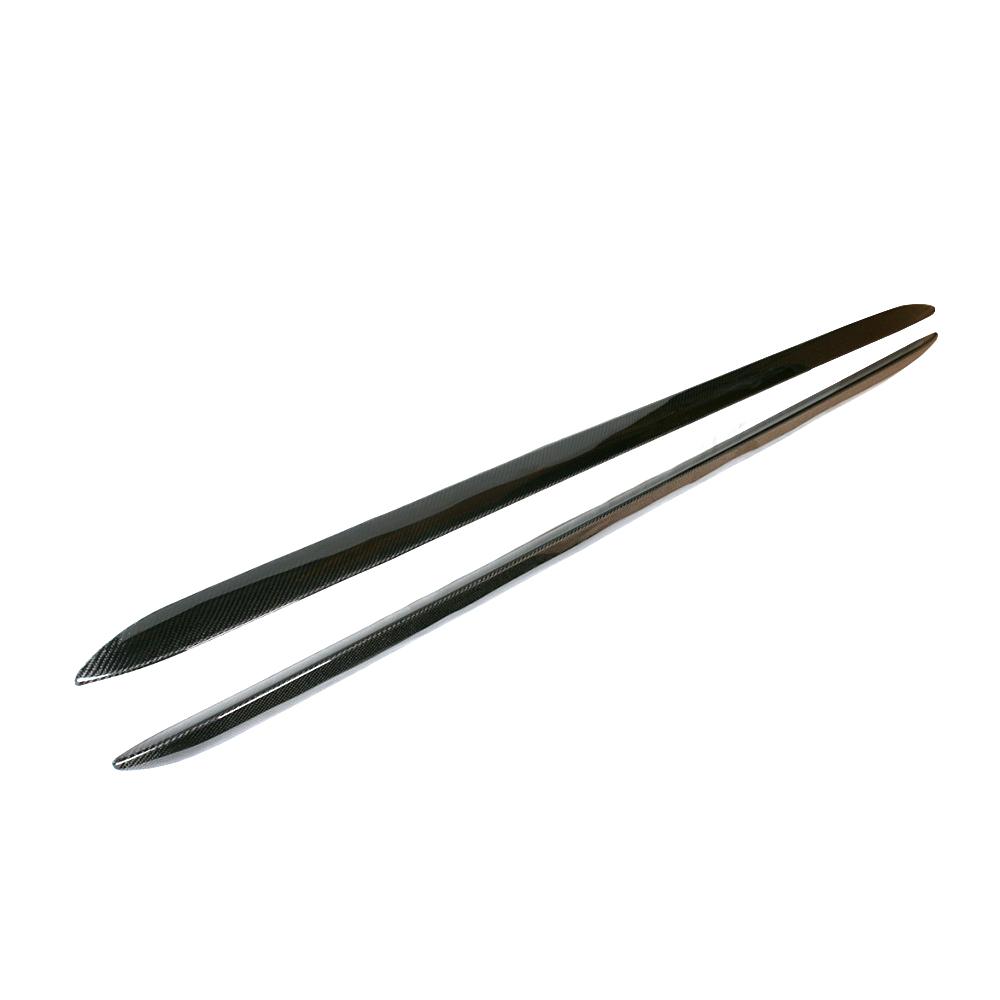 Audi A5 8T 4-Door Sedan Carbon Fiber Side Skirt Extensions 2010 - 2011