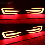 2016-2018 Honda Civic 10th 4Dr Red LED Light Rear Bumper Lamp