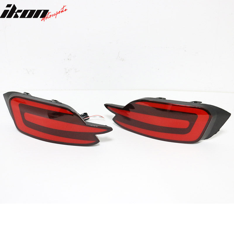 2016-2018 Honda Civic 10th 4Dr Red LED Light Rear Bumper Lamp