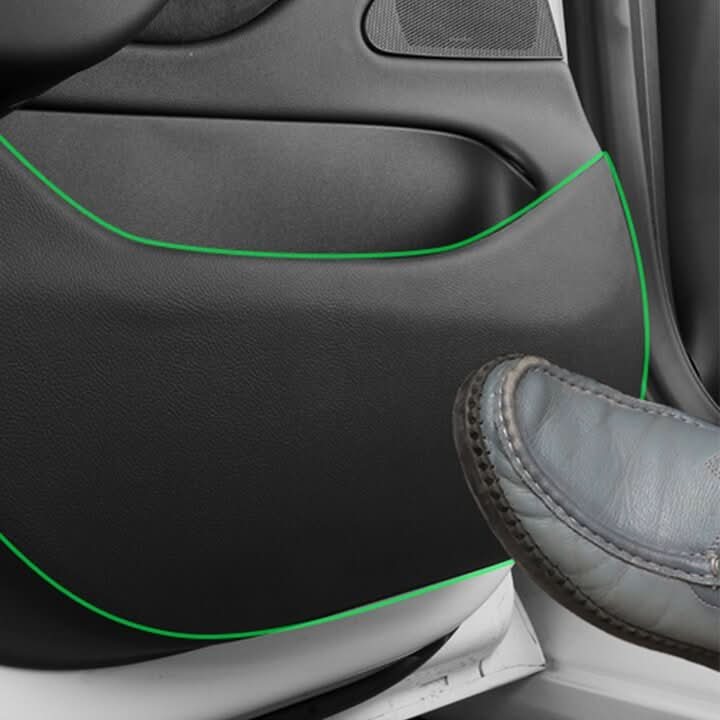 Leather Anti-kick Mat Sticker Interior Anti-Dirt Protector for Tesla Model 3 (4PCS)
