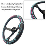 Leather 350mm Steering Wheel + Short Hub Adapter Kit For Ford F150 F350 F450