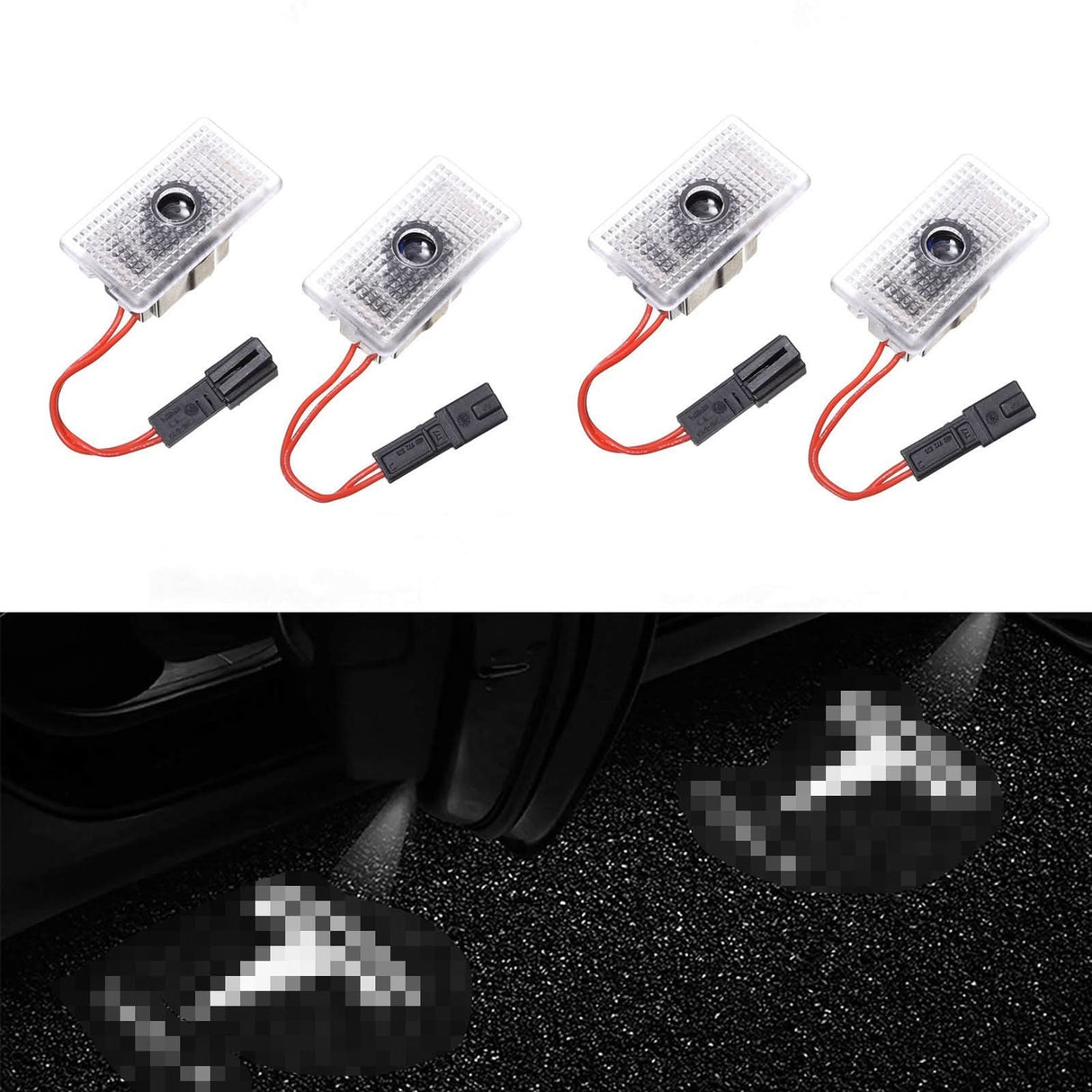 LED Logo Tesla Puddle Lights for Model 3/Y/S/X | TESERY