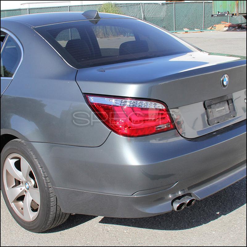 LED Tail Lights BMW E60 5 Series (04-07) Red / Chrome / Black - K2 Industries