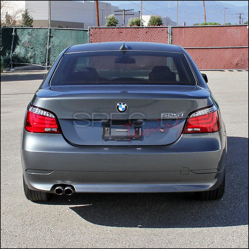 LED Tail Lights BMW E60 5 Series (04-07) Red / Chrome / Black - K2 Industries