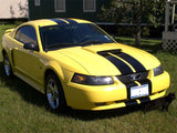 SEC10 Lemans Stripes; Gloss Black; 8-Inch (79-23 Mustang)