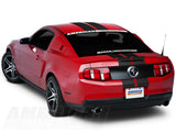 SEC10 Lemans Stripes; Matte Black; 8-Inch (79-23 Mustang)