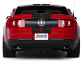 SEC10 Lemans Stripes; Matte Black; 8-Inch (79-23 Mustang)