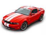 SEC10 Lemans Stripes; White; 8-Inch (79-23 Mustang)