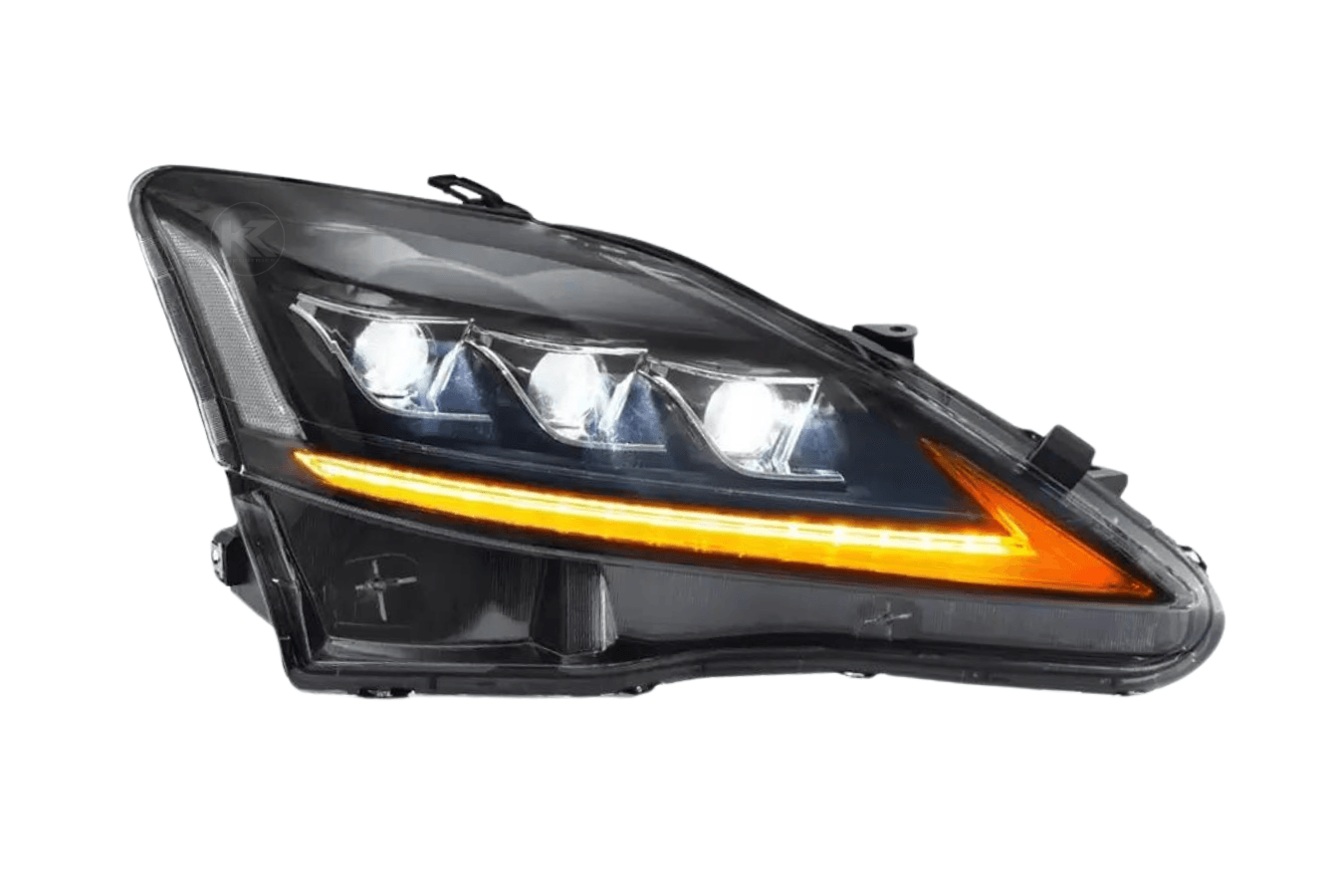 Lexus IS250/IS250C/IS350/IS220d & ISF(XE20) Black Matrix Projector Headlights (2006-2014) - K2 Industries