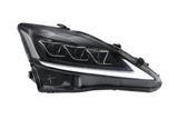 Lexus IS250/IS250C/IS350/IS220d & ISF(XE20) Black Matrix Projector Headlights (2006-2014) - K2 Industries
